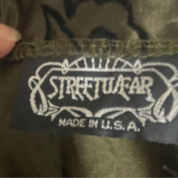 Vintage Streetwear Velvet Y2K Satin Pants Made in USA Size 13 - Picture 12 of 13